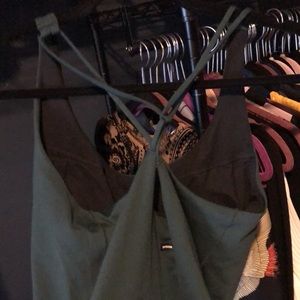 Prana, large, teal workout shirt